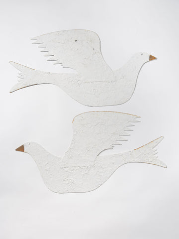 Handcrafted metal shaker style dove