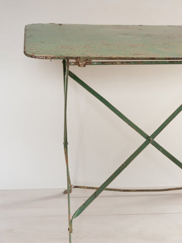 Vintage French Metal Folding Garden Table - Decorative Antiques UK - 1