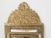 20TH CENTURY BRASS HALL CUSHION MIRROR CABINET