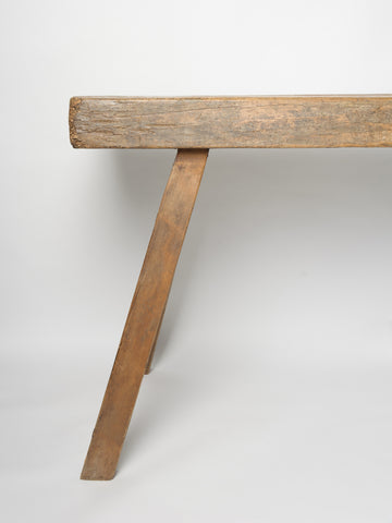 Antique Dutch Rustic Oak Console Table