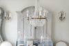 Pair Vintage French Crystal Wall Candelabras