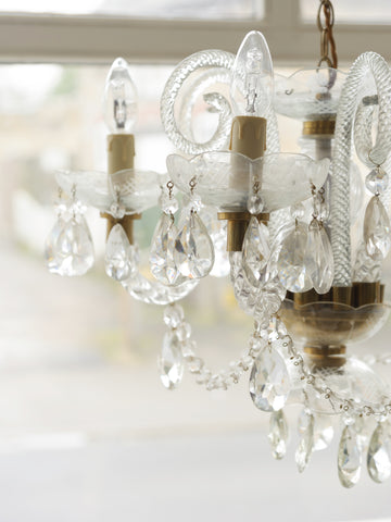 Beautiful Vintage 5 arm Venetian Chandelier
