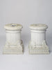 Pair Vintage French Reconstituted Stone Plinths