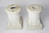 Pair Vintage French Reconstituted Stone Plinths