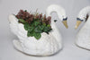 Pair Vintage French Swan Planters