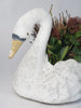 Pair Vintage French Swan Planters