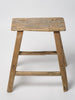 Vintage Rustic elm stool