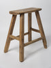 Vintage Rustic elm stool