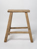 Vintage Rustic elm stool