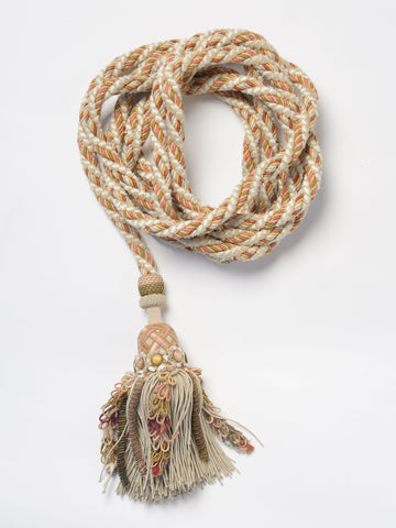 Beautiful Antique French Passementerie Tassel with extra long cord