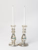 Pair antique French Mercury glass candlesticks
