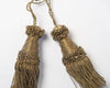Antique French Metallic thread key tassels