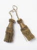 Antique French Metallic thread key tassels