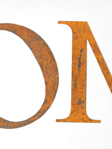 Rusty Metal Letters