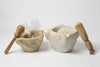 Antique 18th Century French Mortars with Wooden Pestles