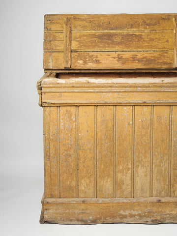 Antique Swedish Log Bin with original Paint