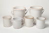 Collection Antique Italian White Confit Pots