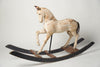 Antique Swedish Dry scraped Rocking Horse