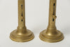 Pair Antique Swedish Brass push up Candlesticks