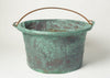 Antique French Verdigris Copper Pot