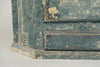 Antique Swedish Dry Scraped Corner Cupboard
