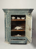 Antique Swedish Dry Scraped Corner Cupboard