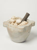 Antique French Marble Mortar and Wooden Pestle