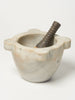 Antique French Marble Mortar and Wooden Pestle