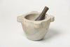 Antique French Marble Mortar and Wooden Pestle