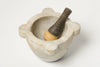 Antique French Marble Mortar and Wooden Pestle