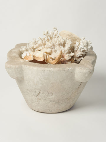 Amazing Large Size White Stone Mortar