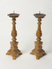 Pair Antique French Gilt Pricket Candlesticks