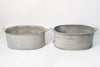 Vintage Galvanised Zinc Bath Planters