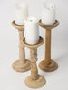 Collection Bleached Balustrade Pricket Candlesticks
