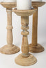 Collection Bleached Balustrade Pricket Candlesticks