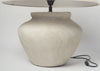 Pair Beautiful Large Textured Jar lamps with Linen shade