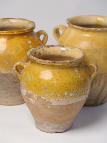 Antique 19th Century French Provencal Confit Pots