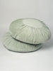 Round Velvet Cushion in mint green colourway