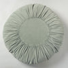 Round Velvet Cushion in mint green colourway