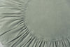 Round Velvet Cushion in mint green colourway