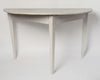 Antique Swedish Demi lune console table, later paint