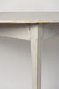 Antique Swedish Demi lune console table, later paint