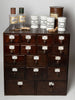 Antique 19th Century medical botany apothecary drawers