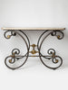 Antique 19th Century French Patisserie Table with marble top