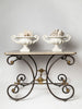 Antique 19th Century French Patisserie Table with marble top