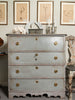 Antique Swedish painted commode
