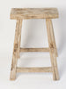 Vintage Rustic Elm Stools