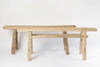 Vintage Rustic Elm Pig Benches