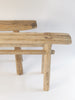 Vintage Rustic Elm Pig Benches
