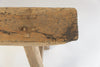 Vintage Rustic Elm Pig Benches